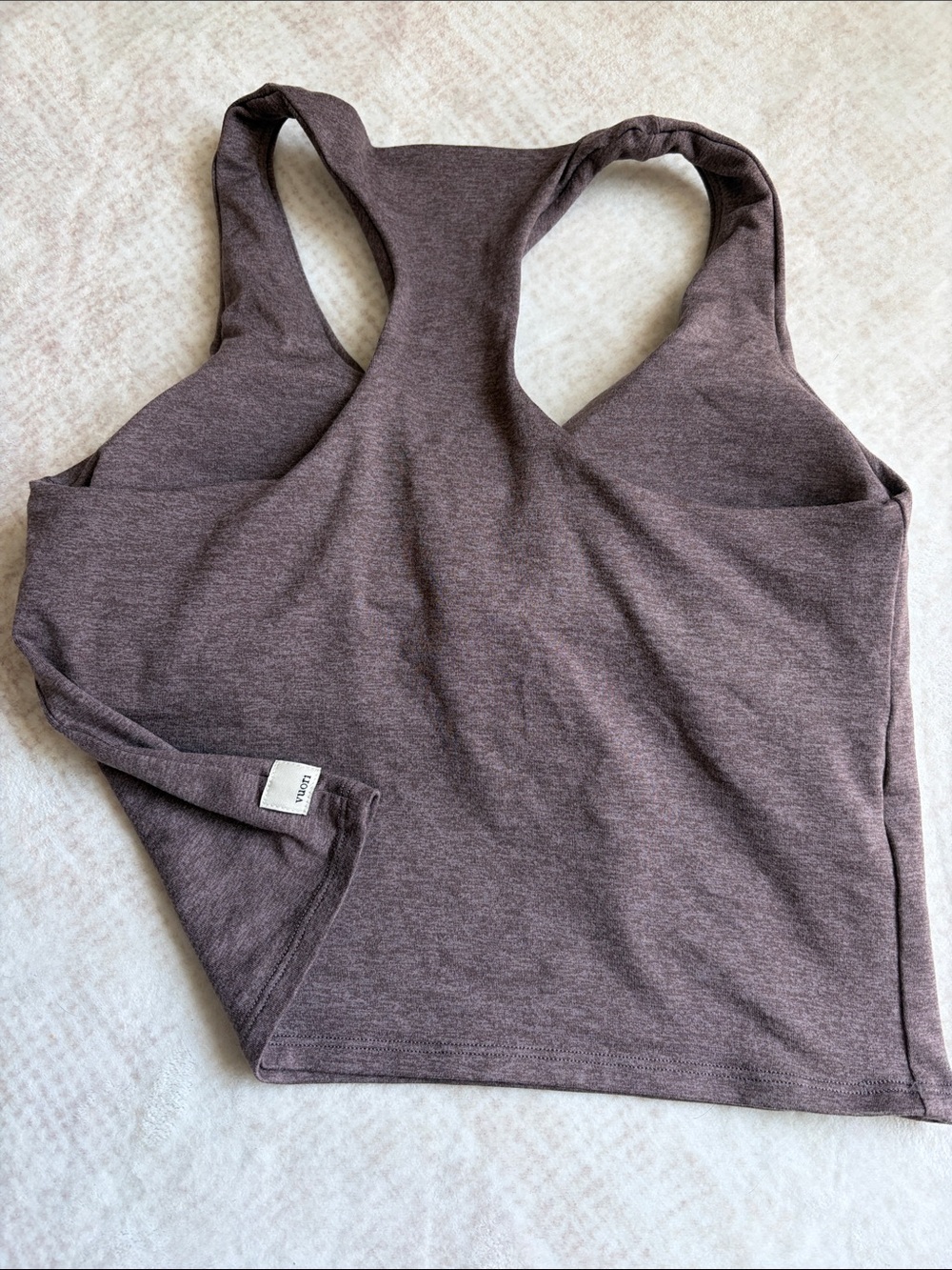 Vuori Women's Racerback Tank Top in Brown - Picture 3 of 4